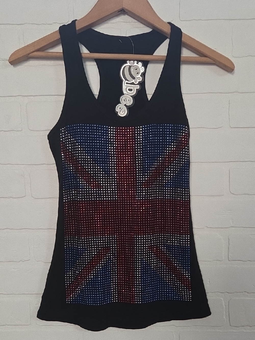 NWT Union Jack Bling Y2K Vintage Tank Top